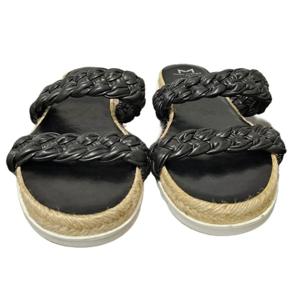 Marc Fisher Women's Jaimee Espadrille Leather Slide Sandals - Picture 3 of 10